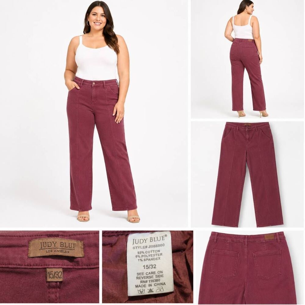 Judy Blue Pink Bootcut Stretch Jeans Women's 15/32